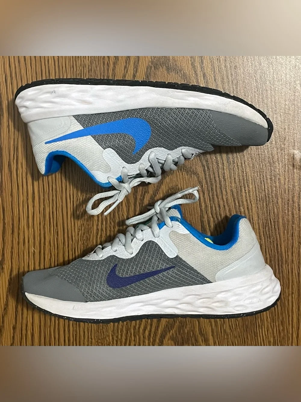 Nike Gray and Blue Sneakers